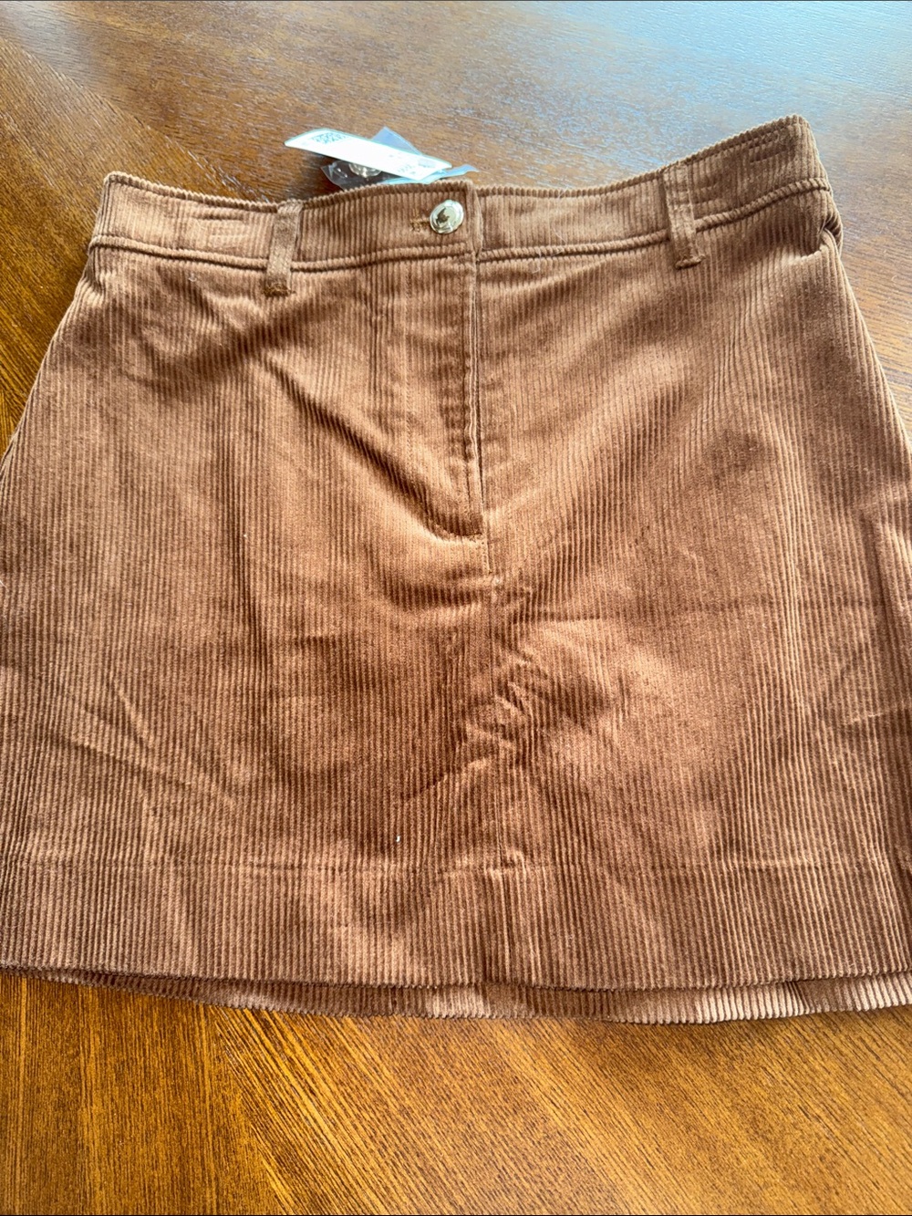 H&M Brown Corduroy Mini Skirt